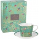 Sara Miller Chelsea Teacup & Saucer, Green boxed @ SHANTEO Tea Boutique