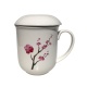 Cherry Blossom Mug with filter and lid
