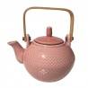 Japanese Style Rose Tea Pot with Stainless Steel Strainer
