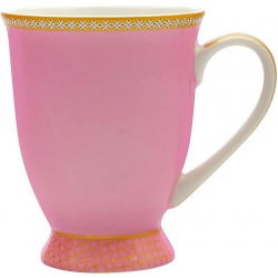 Pink Footed Mug Gift Boxed Set, Porcelain, 300 ml