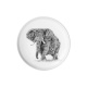 African Elephant Plate 20 cm Marini Ferlazzo